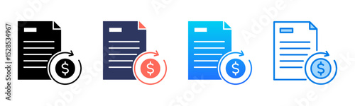 Roi icon sheet multiple style collection