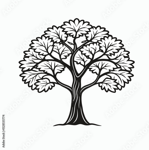 vector tree silhouette