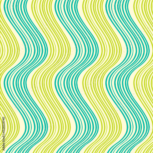 Wavy Lime Seamless Repeat
