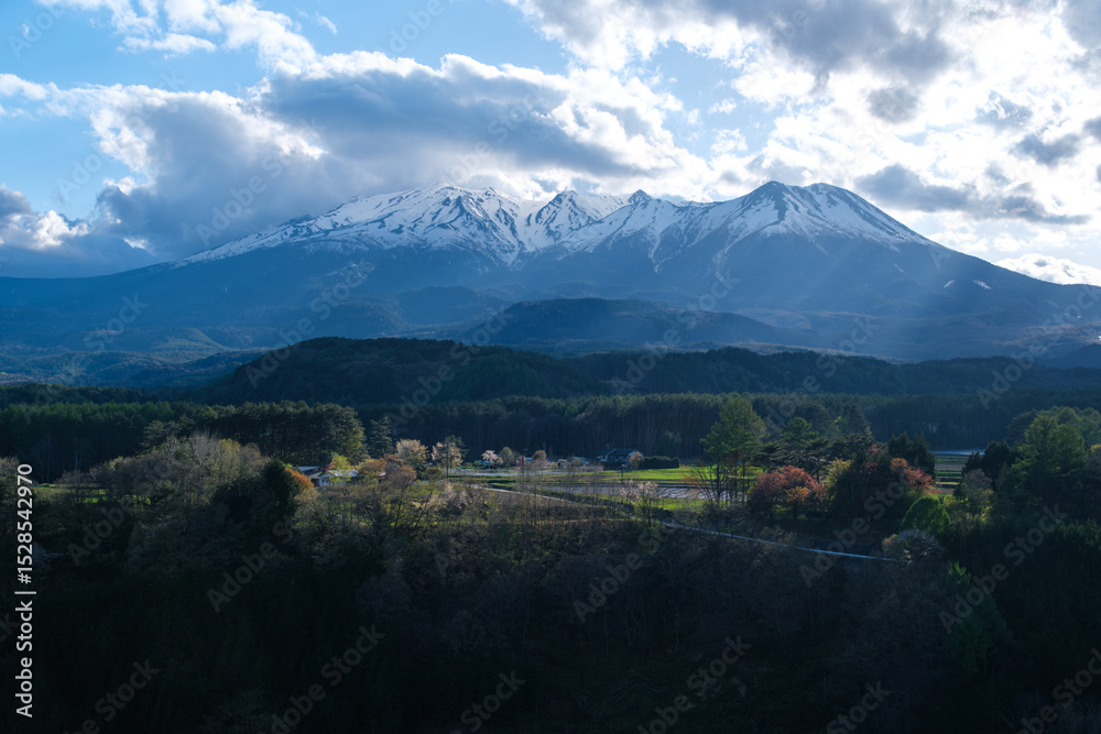 Fototapeta premium 御嶽山の夕景色