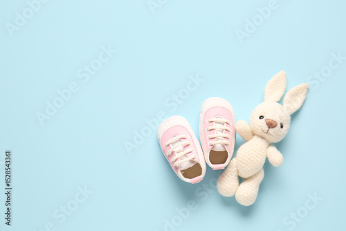 Stylish baby shoes with cut...