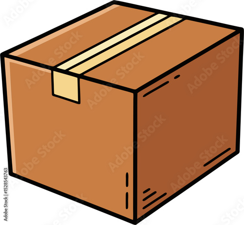vector illustration of a box generative ia