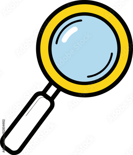 vector magnifying glass icon generative ia