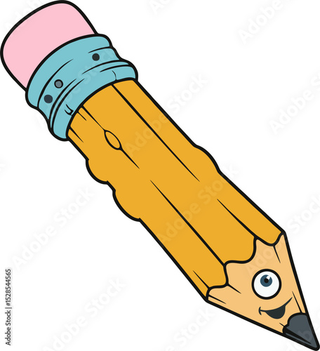 Funny Smiling Pencil Brings Fun