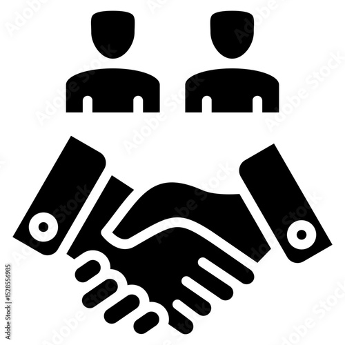 Negotiation glyph icon