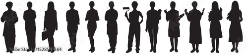 different occupation silhouette