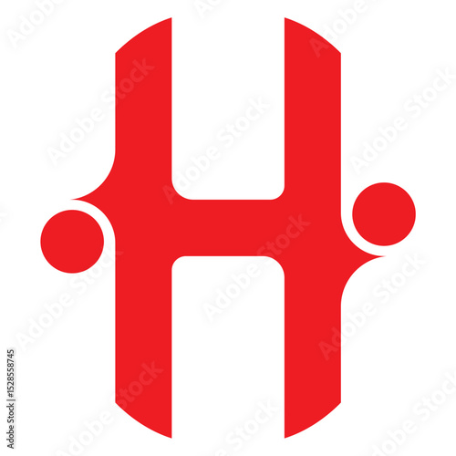 VECTOR LETTER H LOGO DESIGN C...