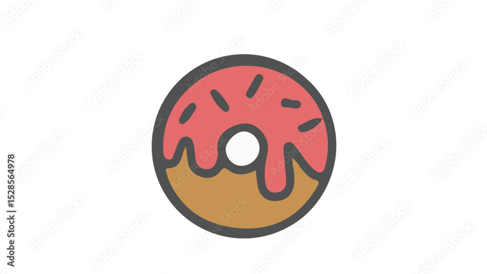 Obraz premium donut icon
