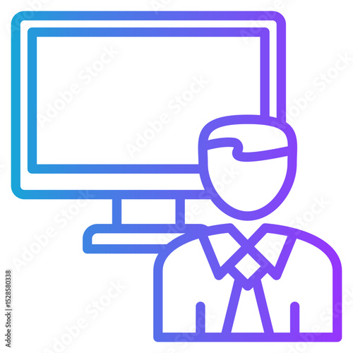 Freelance gradient color icon