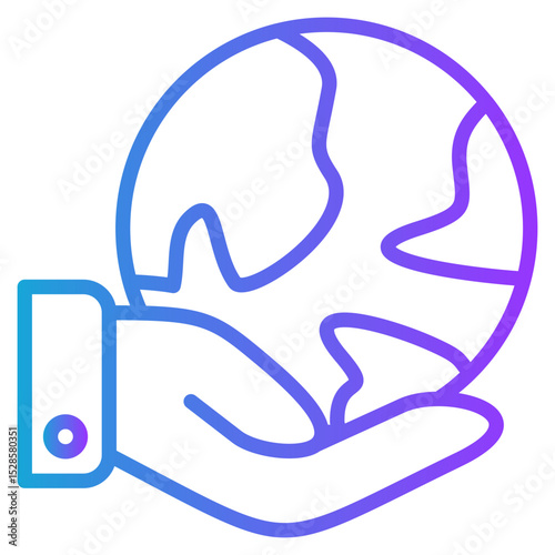 Environment gradient color icon