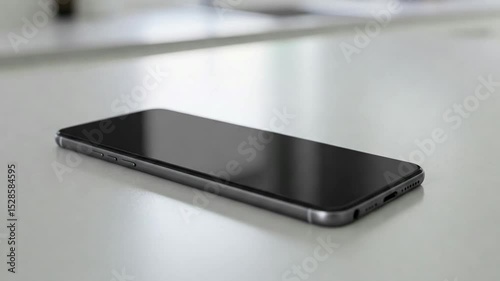 smartphone on the white table