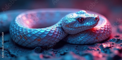 Cool-toned iridescent snakeskin, holographic effect, subtle sheen , holographic, background