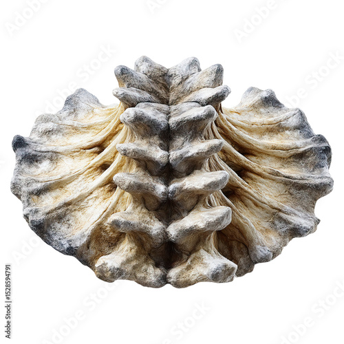 Nerve compression by disc bulge concept. A stunning close-up of a unique and intricate seashell.