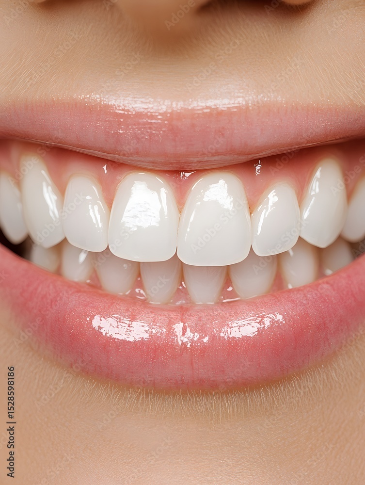 Fototapeta premium 82. Dentist inspecting front teeth for plaque