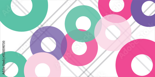 Vector circular geometric abstract background. Dynamic shapes composition with colorful circle. Abstract background modern futuristic graphic. Vector abstract background texture design, poster, banner