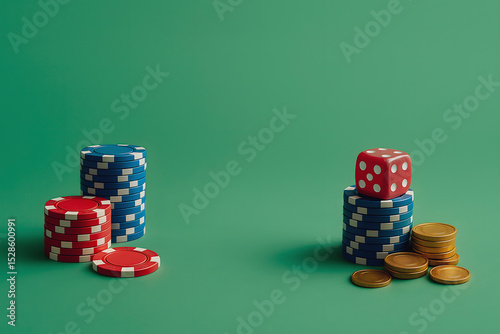 fondos con elementos de casino con diferentes tematicas photo