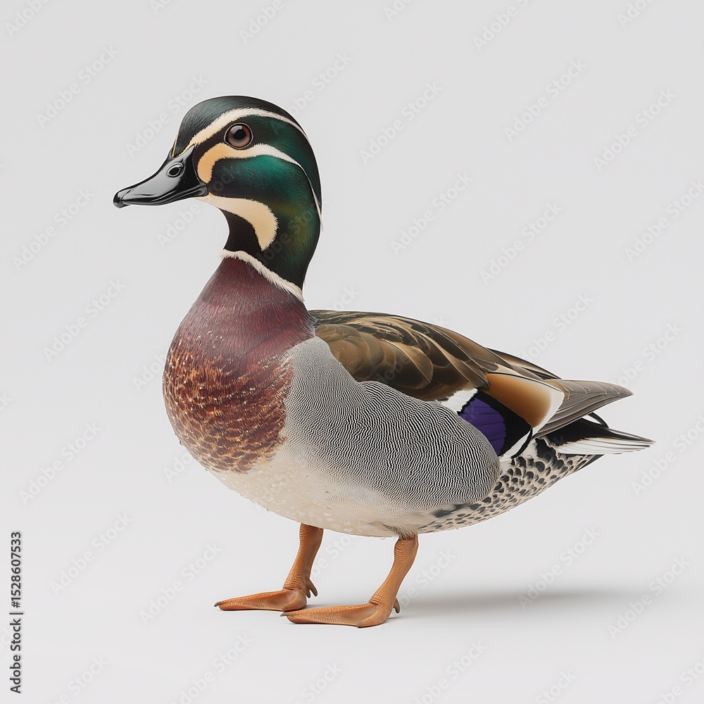 Obraz premium Stunning Mallard Duck Portrait. Colorful Wildlife in its Natural Habitat. Nature Photography & Bird Watching SEO Insights