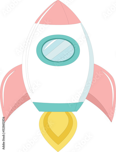 mini rocket vector
