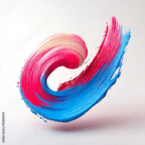 Dynamic Brush Stroke Art Creation Studio Digital Art Colorful Environment Abstract Concept
