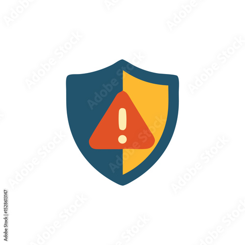 A shield icon with an exclamation mark, signifying caution or warning.