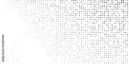 Illustration dot halftone gradient texture. Vanishing polka dot background. Repeating dots art modern