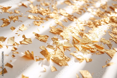 Elegant Gold Foil Shimmer. Luxurious Decorative Background for Premium Art and Crafting photo