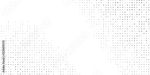 Abstract dot halftone gradient texture. Vanishing polka dot background. Repeating dots modern abstract simple