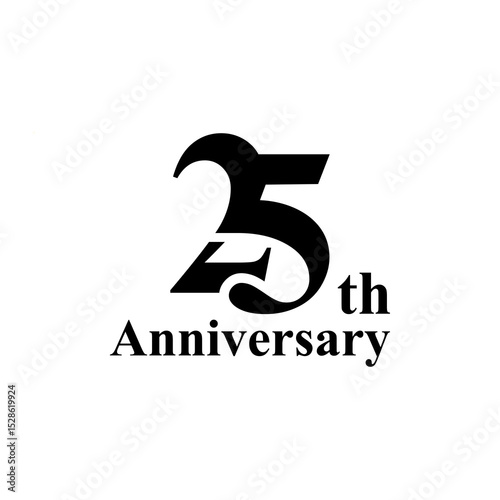 professional 25th anniversary logo,25th anniversary symbol,icon,celebrating 25th anniversary,25th anniversary logo,vector,illustration, logo, graphic, celebration, vector, background, banner, symbol, 