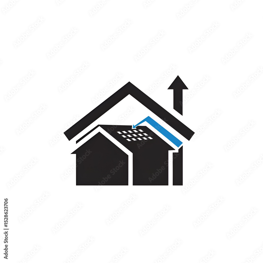 3D Home Energy Efficiency Illustration 3D Home Energy Efficiency Illustration