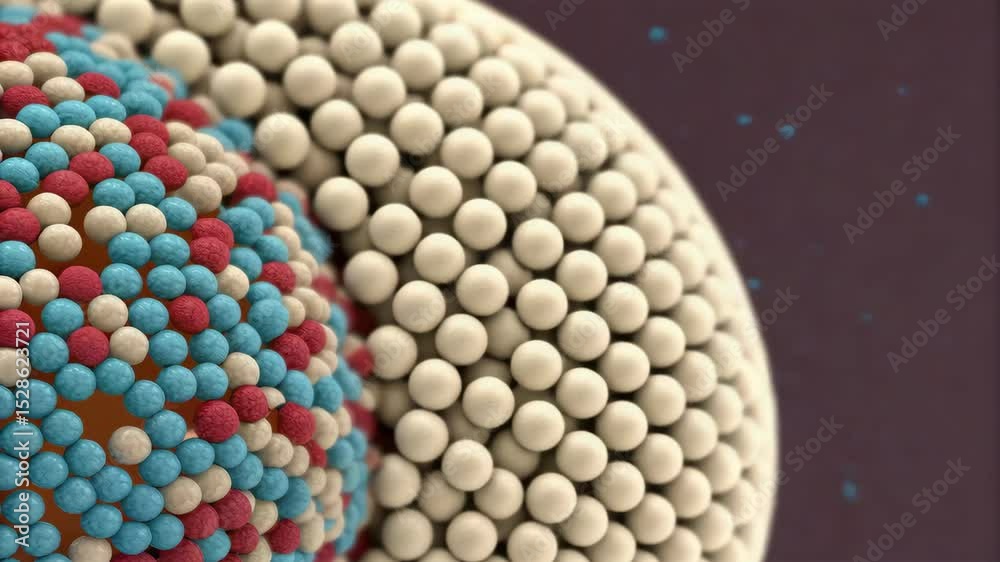 Detailed 3D molecular model of pharmaceutical active ingredient API ...