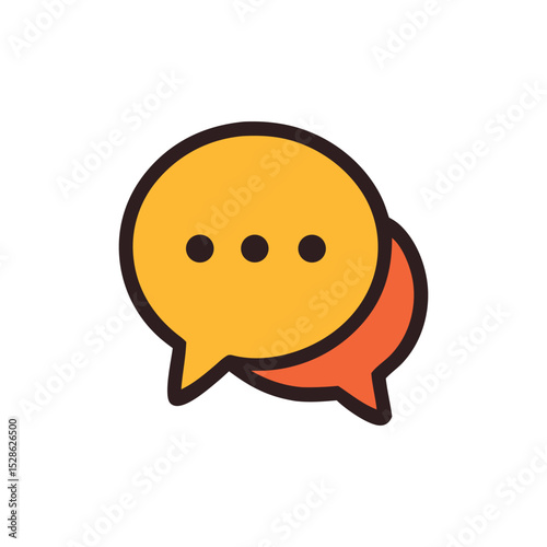 A simple, orange video play button icon, indicating media playback.