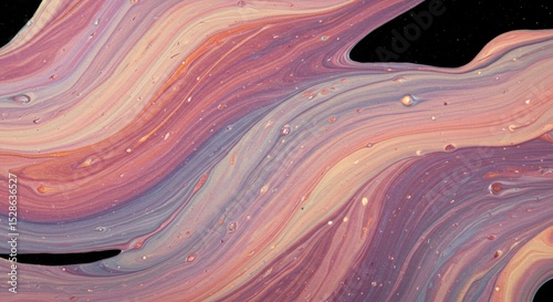 Abstract colorful background with flowing light blue and pink watercolor waves, ideal for art, design, or vibrant desktop wallpaper