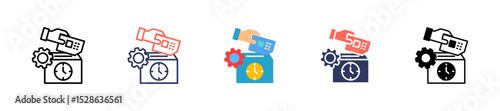 Punched Card multiple icon
