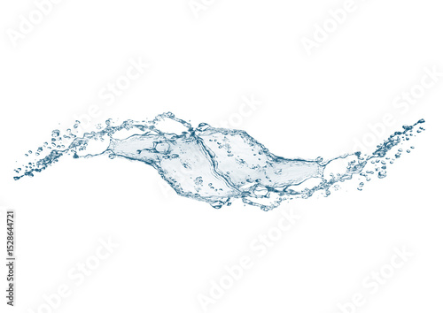 抽象的な青い水しぶき