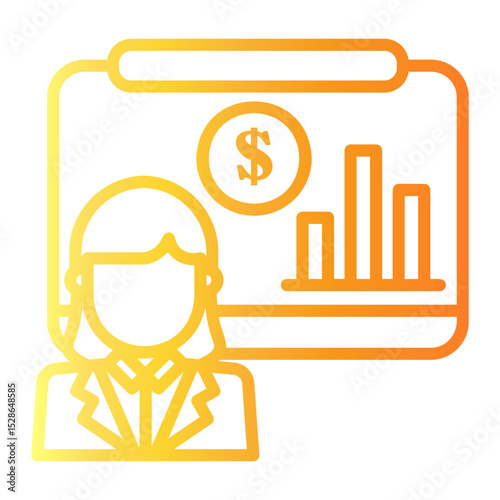 people Line Gradient Icon
