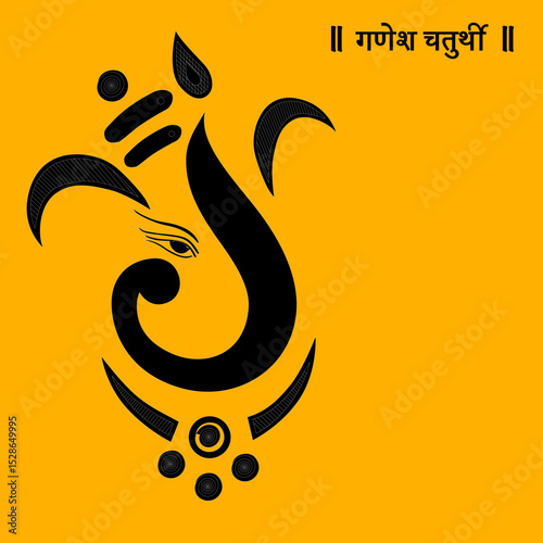 Lord Ganesha Vector image, Shree Ganesh ji, Hindu Lord Ganesha artwork, Ganesh Chaturthi festival of India, Lord Ganesha, Abstract, isolated, Religion, hindu, lord ganesha, 