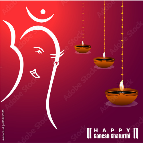 Lord Ganesha Vector image, Shree Ganesh ji, Hindu Lord Ganesha artwork, Ganesh Chaturthi festival of India, Lord Ganesha, Abstract, isolated, Religion, hindu, lord ganesha, 