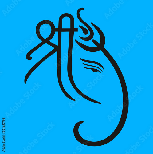 Lord Ganesha Vector image, Shree Ganesh ji, Hindu Lord Ganesha artwork, Ganesh Chaturthi festival of India, Lord Ganesha, Abstract, isolated, Religion, hindu, lord ganesha, 