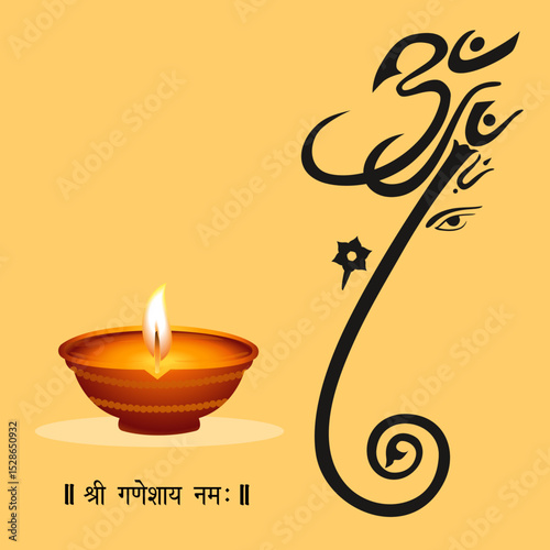 Lord Ganesha Vector image, Shree Ganesh ji, Hindu Lord Ganesha artwork, Ganesh Chaturthi festival of India, Lord Ganesha, Abstract, isolated, Religion, hindu, lord ganesha, 