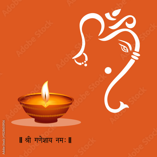 Lord Ganesha Vector image, Shree Ganesh ji, Hindu Lord Ganesha artwork, Ganesh Chaturthi festival of India, Lord Ganesha, Abstract, isolated, Religion, hindu, lord ganesha, 