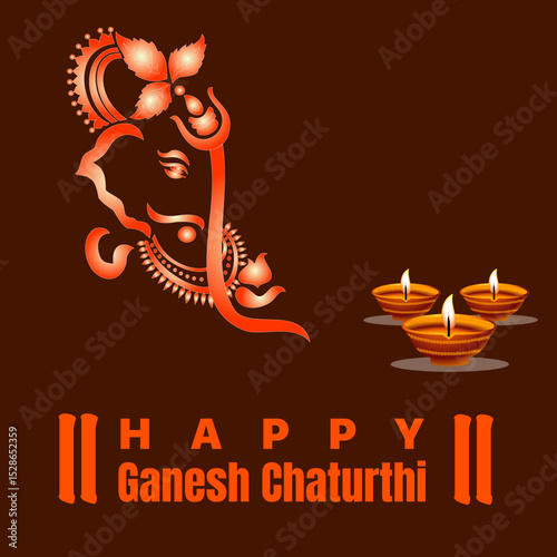 Lord Ganesha Vector image, Shree Ganesh ji, Hindu Lord Ganesha artwork, Ganesh Chaturthi festival of India, Lord Ganesha, Abstract, isolated, Religion, hindu, lord ganesha, 