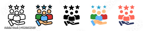 Satisfaction multiple icon