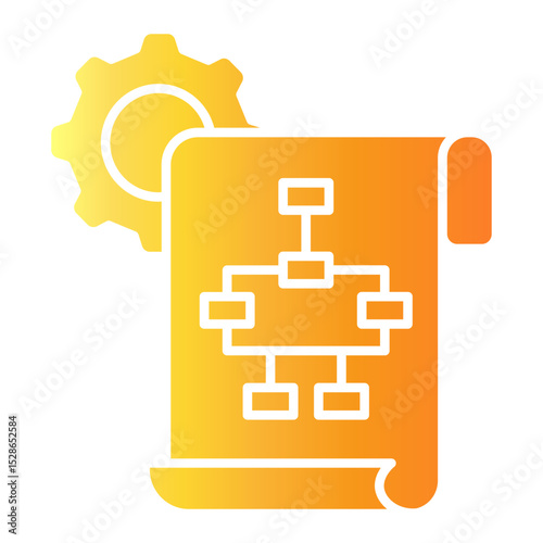 strategic plan Gradient icon