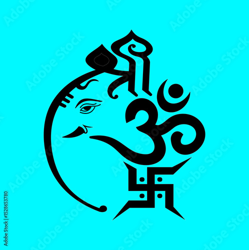 Lord Ganesha Vector File, Shree Ganesh ji, Hindu Lord Ganesha artwork, Ganesh Chaturthi festival of India, Lord Ganesha, Abstract, isolated, Religion, Hindu, lord ganesha, Happy Ganesh Chaturthi,