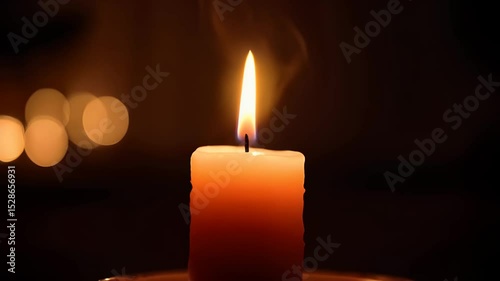 Candlelight Remembrance: Warm Glow in Darkness