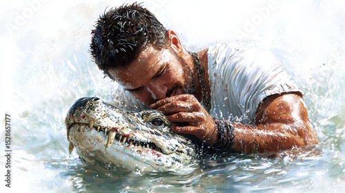 Man's Uncommon Bond A Heartwarming Encounter with a Crocodile