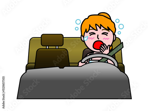 壱A：眠いドライバー白人女性A_CS3　2025_0603_008