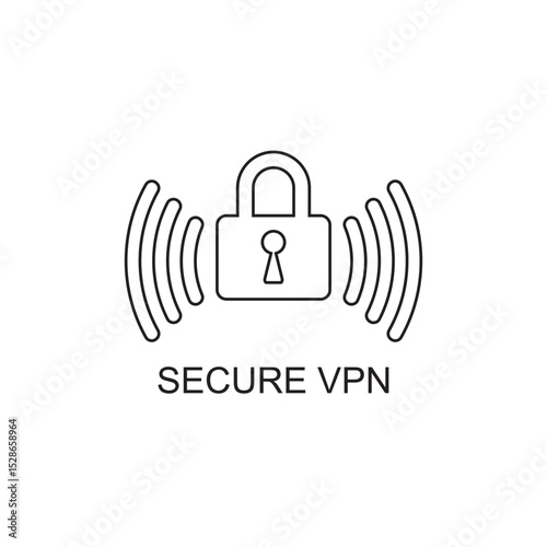 secure vpn icon , safety icon