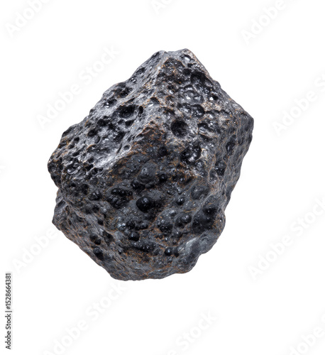 A large rock with many holes in it