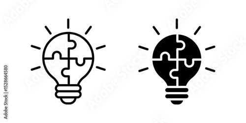 problem solving icon set. Symbol isolated on white background. vector illustration.